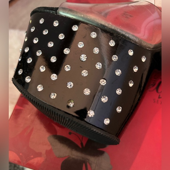 Pleaser Stardust Black Rhinestone Platform heels. - Picture 8 of 14
